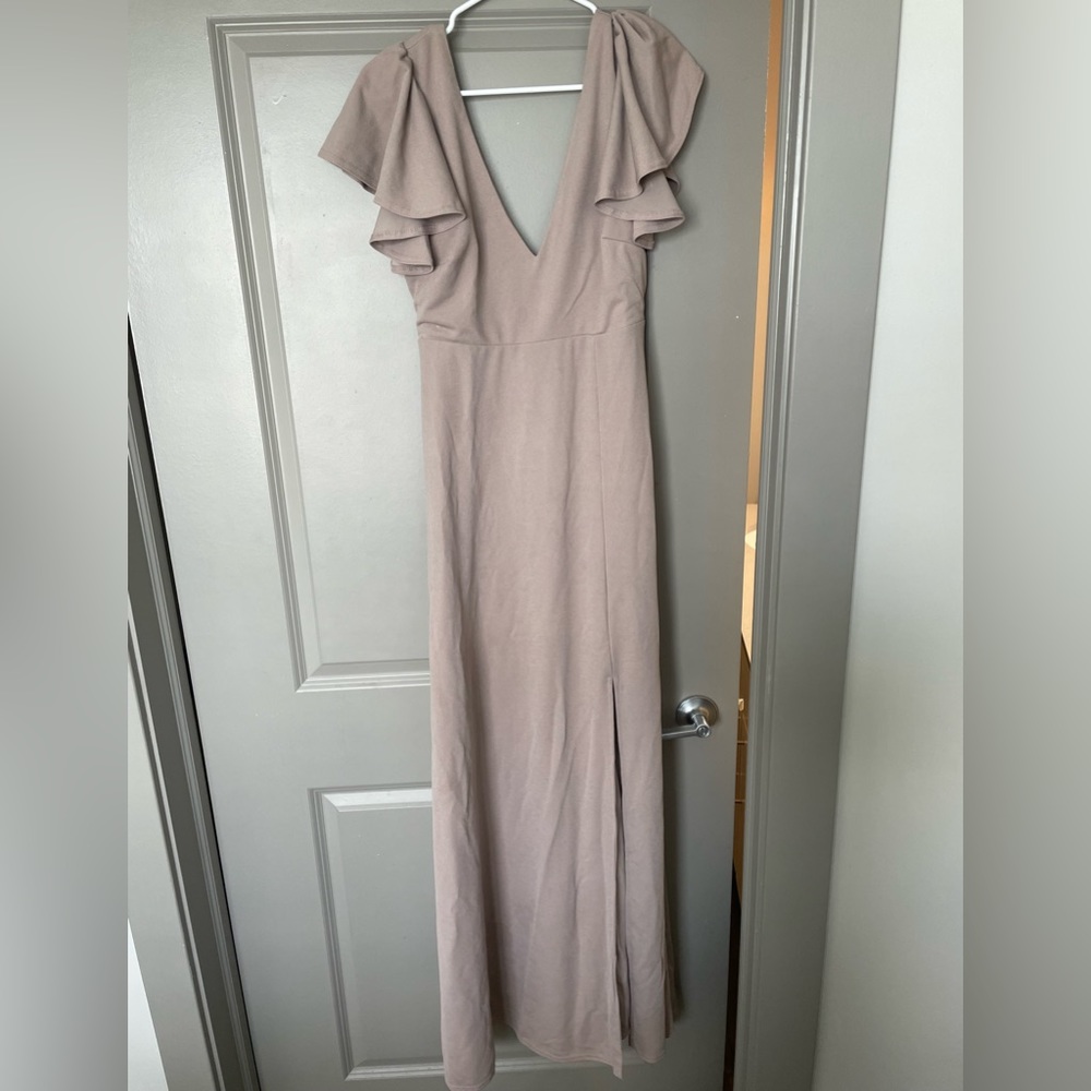 Birdy Grey bridesmaid dress- taupe/ medium